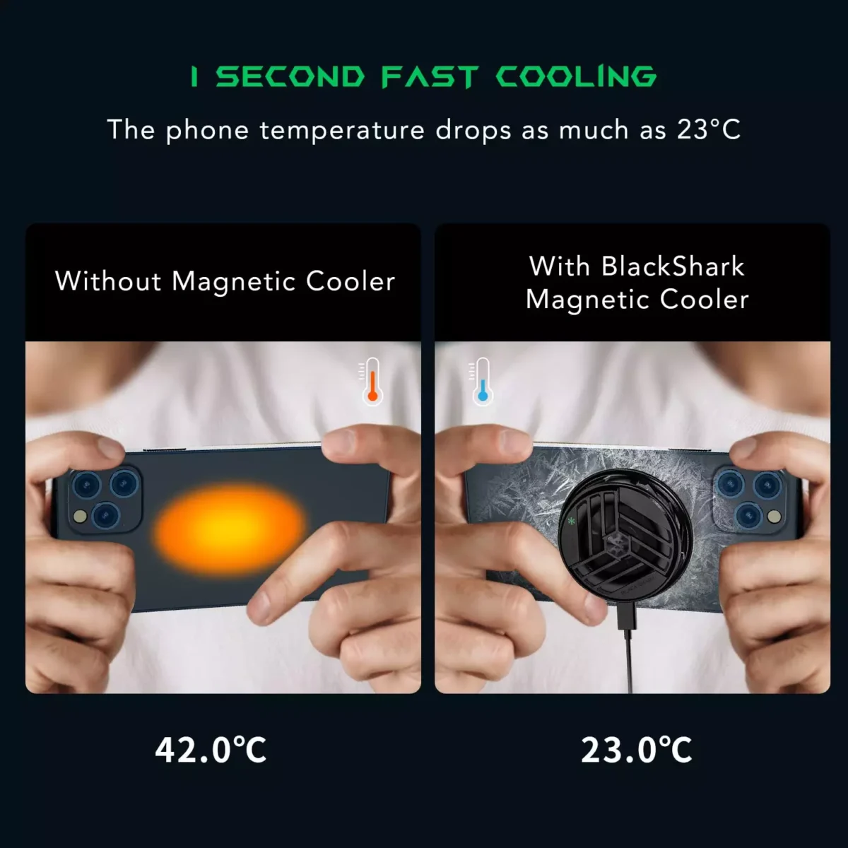 Black Shark Magnetic Phone Cooler Fan Portable Radiator for Smartphone
