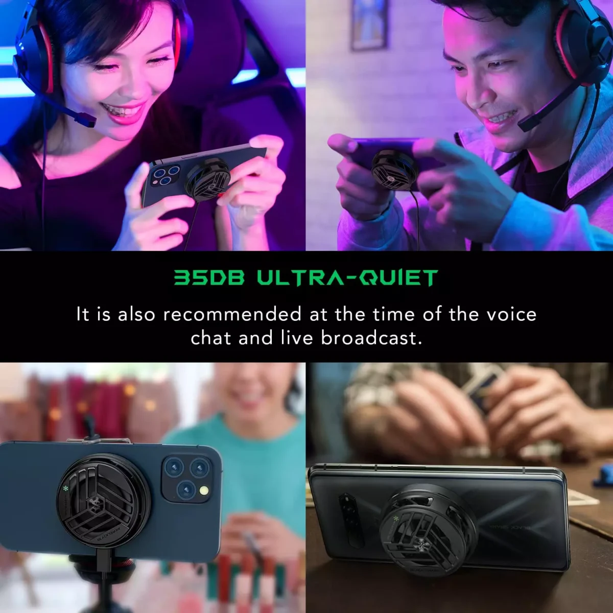 Black Shark Magnetic Phone Cooler Fan Portable Radiator for Smartphone