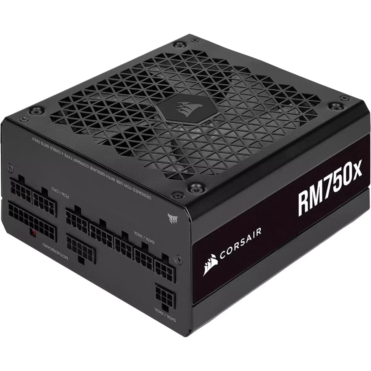 CORSAIR RM750x Fully Modular ATX Power Supply 80 PLUS Gold Low-Noise Fan Zero RPM (Black)