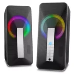 ELEGIANT SR300 RGB Desktop Bluetooth Speakers - 2.0 Channel Stereo - USB Powered + 3.5mm Cable (10W)