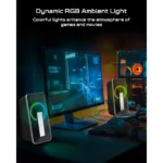 ELEGIANT SR300 RGB Desktop Bluetooth Speakers - 2.0 Channel Stereo - USB Powered + 3.5mm Cable (10W)
