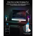 ELEGIANT SR300 RGB Desktop Bluetooth Speakers - 2.0 Channel Stereo - USB Powered + 3.5mm Cable (10W)