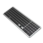 FD K602T Dual Mode Wireless 2.4G, Bluetooth Keyboard, Connect to 3 Devices, Rechargable Battery USB C Cable, Ultra Thin, Multimedia keys