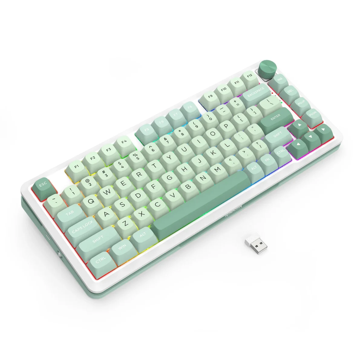 Redragon K681MG Cyrus Pro RGB Wireless 75% Gasket Hot-Swappable Mechanical Keyboard With Knob