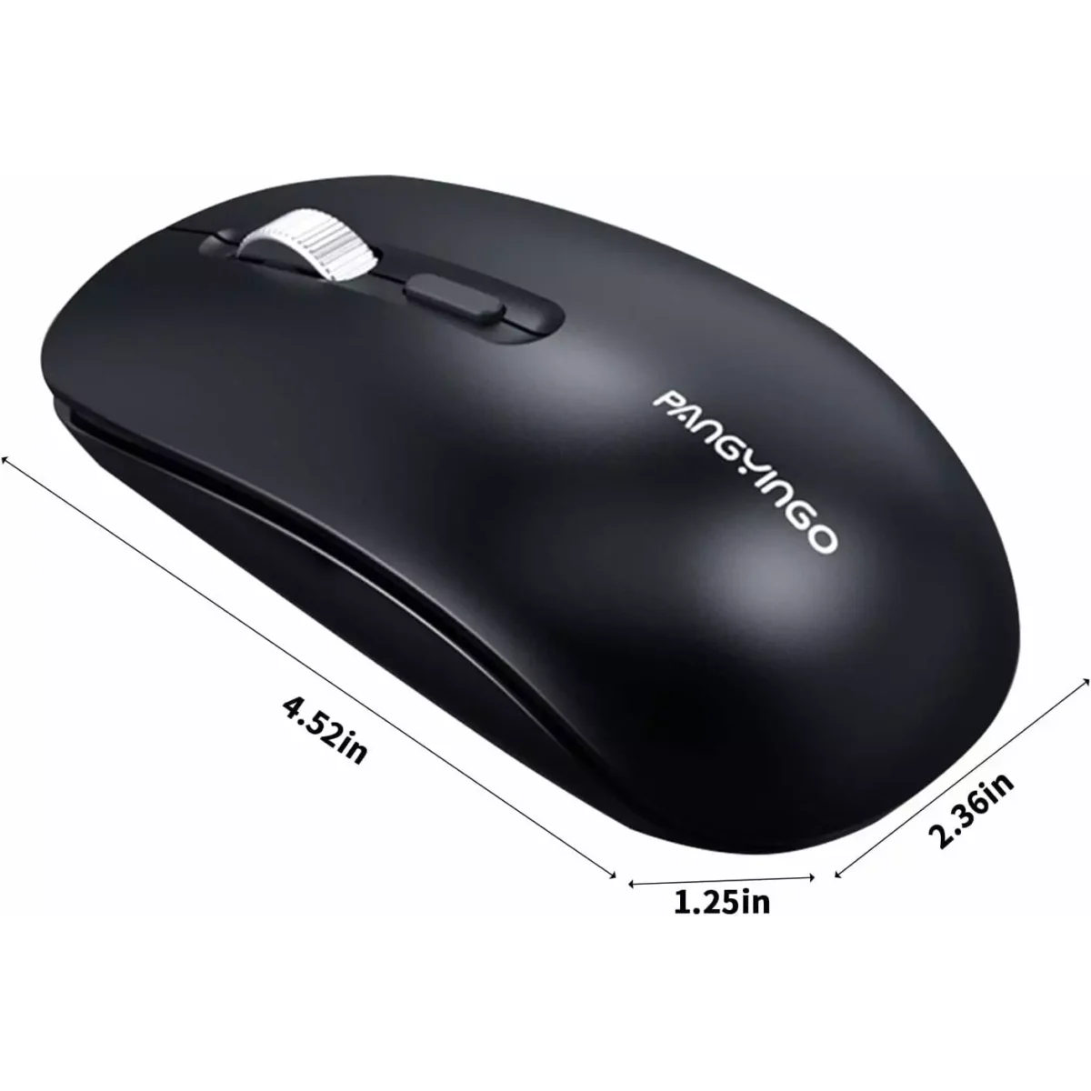 Pangyingo Rechargeable Wireless Mouse, 1600 DPI