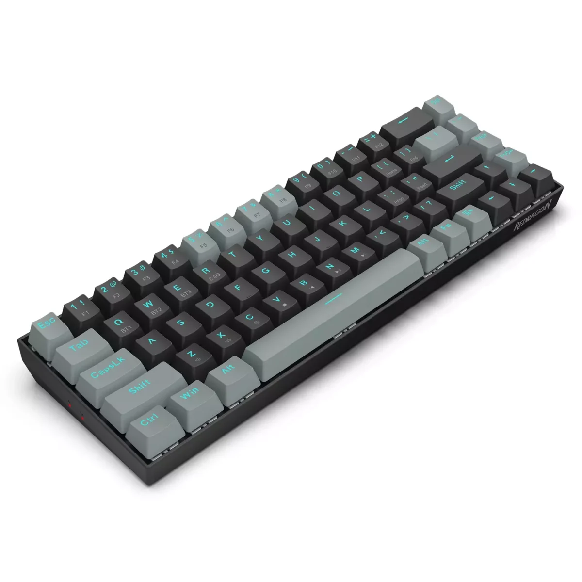 Redragon K662 Gwern Dual Mode Wireless, Bluetooth Gaming Mechanical Keyboard, Red Switch (Black Grey)