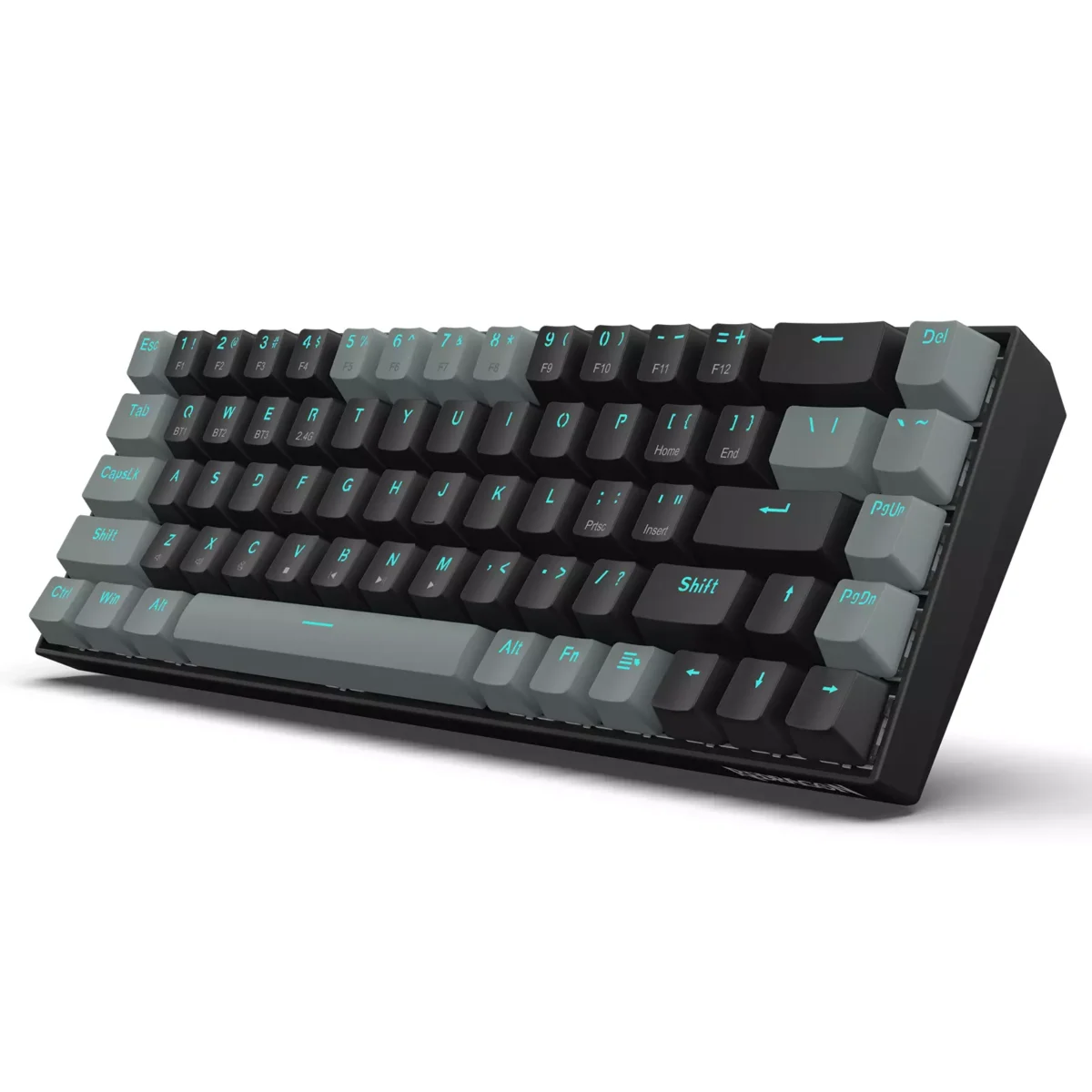 Redragon K662 Gwern Dual Mode Wireless, Bluetooth Gaming Mechanical Keyboard, Red Switch (Black Grey)