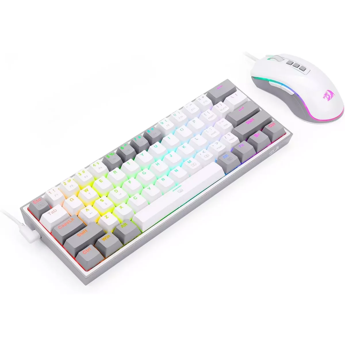 Redragon S131 Dynamic Gaming Duo Mechanical Keyboard K617 Red Switch RGB + Gaming Mouse M711 Optical sensor 12,400 DPI