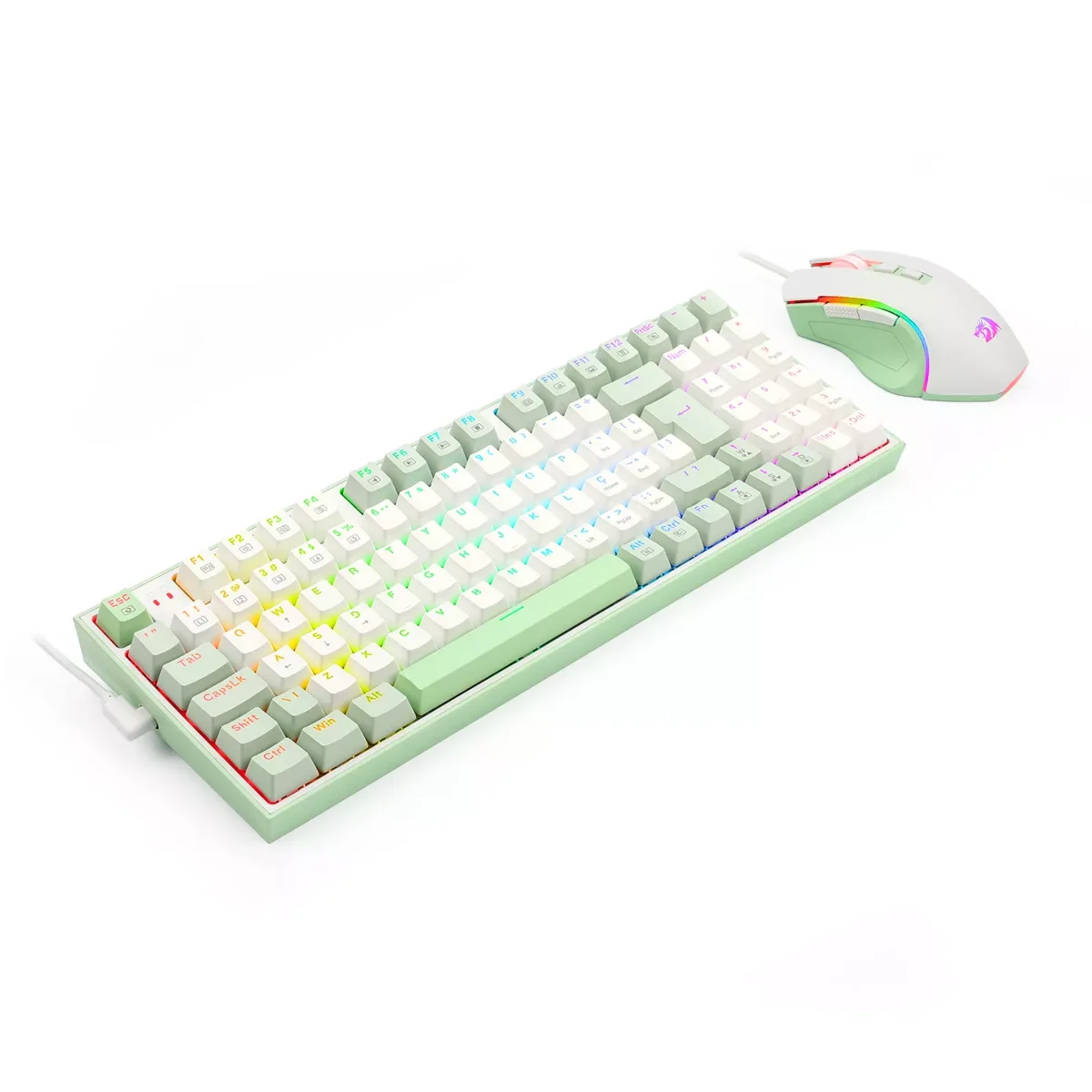 Redragon S134 Combo Ultimate Gaming Rig 94% Mechanical Keyboard RGB Brown Switch, Mouse 7200 DPI Optical Sensor
