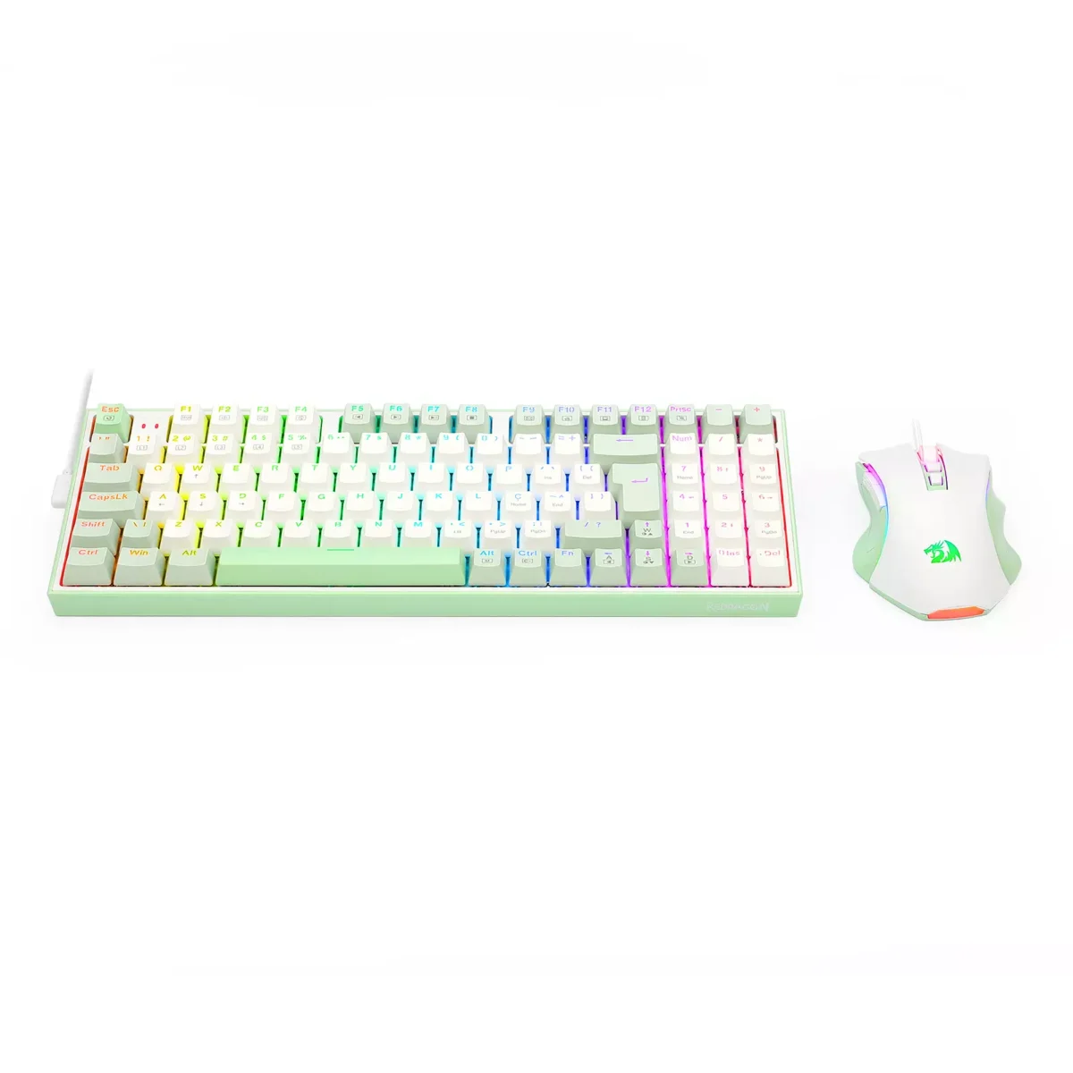 Redragon S134 Combo Ultimate Gaming Rig 94% Mechanical Keyboard RGB Brown Switch, Mouse 7200 DPI Optical Sensor
