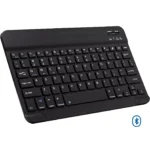 Ultra Slim Bluetooth Keyboard Portable Mini Rechargeable for Apple iPad iPhone Samsung Tablet Phone Smartphone iOS Android Windows 10 inch