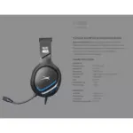 Altec Lansing ALGH9603 Gaming Headset - Mesh Earcups - Blue LED Braided Cable