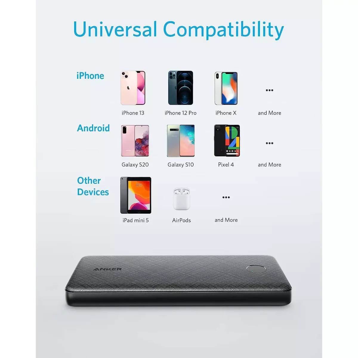 Anker 523 Power Bank, USB-C 10000mAh with 20W Power Delivery, (PowerCore Slim 10K PD)