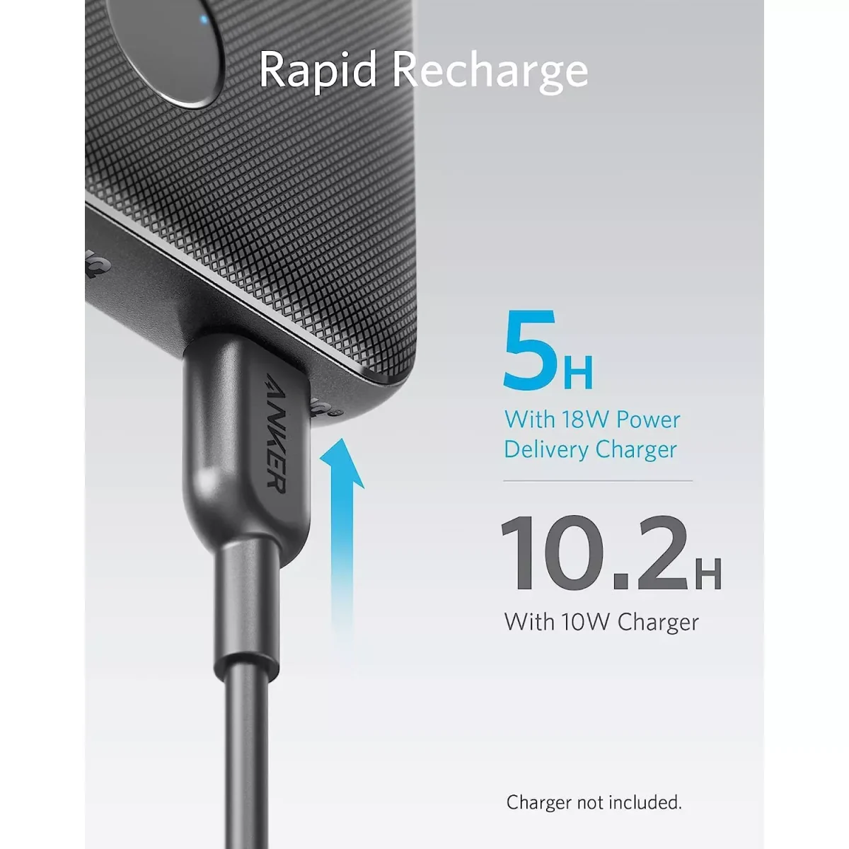 Anker 523 Power Bank, USB-C 10000mAh with 20W Power Delivery, (PowerCore Slim 10K PD)
