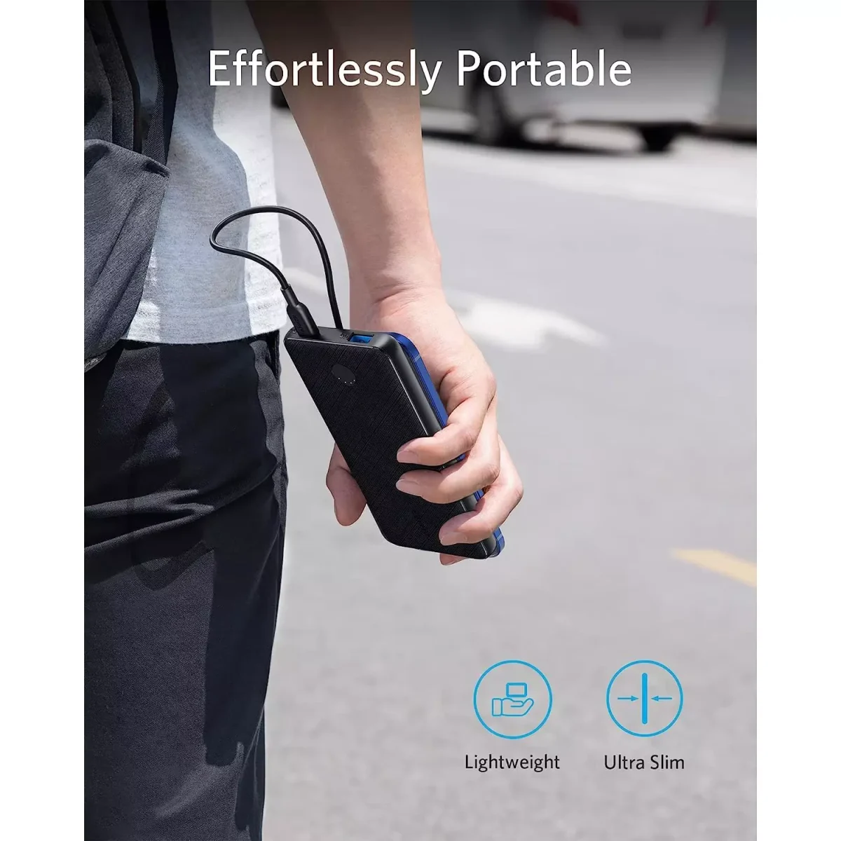 Anker 523 Power Bank, USB-C 10000mAh with 20W Power Delivery, (PowerCore Slim 10K PD)