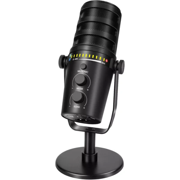 Dynamic Podcast Microphone XLRUSB, Echo adjustable, Noise Cancellation, Volume Control