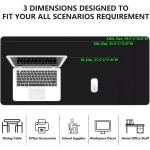 Fluid Pattern Black Red Gaming Mouse Pad - Extended Size 90 x 40 CM