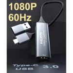 HDMI Capture Card 1060P@60HZ, 4K@30HZ (USB C & USB A)