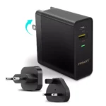 Pisen TS-C093 USB+Type-C QC3.0, 34W Portable Fast Power Combo Travel Charger