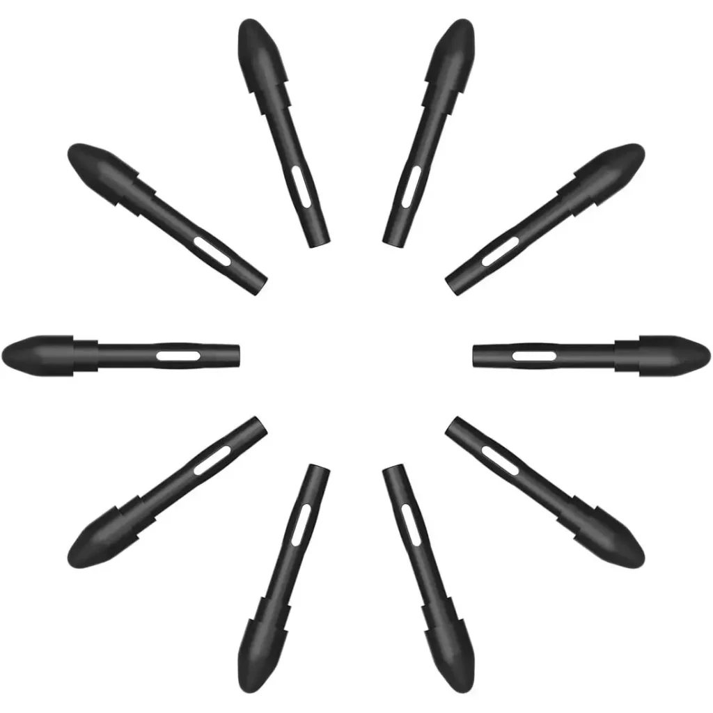 HUION 10 Pack Replacement Nibs PN05 for Drawing Tablet PW500 and PW507 Stylus, Suitable for Kamvas Pro 12Kamvas Pro 13Kamvas Pro 16HS611Q11K V2Kamvas 20Kamvas Pro 20Kamvas Pro 22