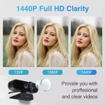 Rapoo C280 Webcam 1440P 2K - Built-in Microphone