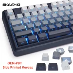 Skyloong GK104 Pro Wired Gaming Mechanical Keyboard - KTT Rose Pink Switches - Upper Twilight Keycaps