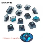 Skyloong GK7 PBT Translucent Keycaps Compatible with 60%65%75%80%96%100% Keyboard Layout (JellyFish)