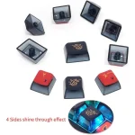 Skyloong GK7 PBT Translucent Keycaps Compatible with 60%/65%/75%/80%/96%/100% Keyboard Layout (Nine Tailed Fox)
