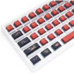 Skyloong GK7 PBT Translucent Keycaps Compatible with 60%/65%/75%/80%/96%/100% Keyboard Layout (Nine Tailed Fox)