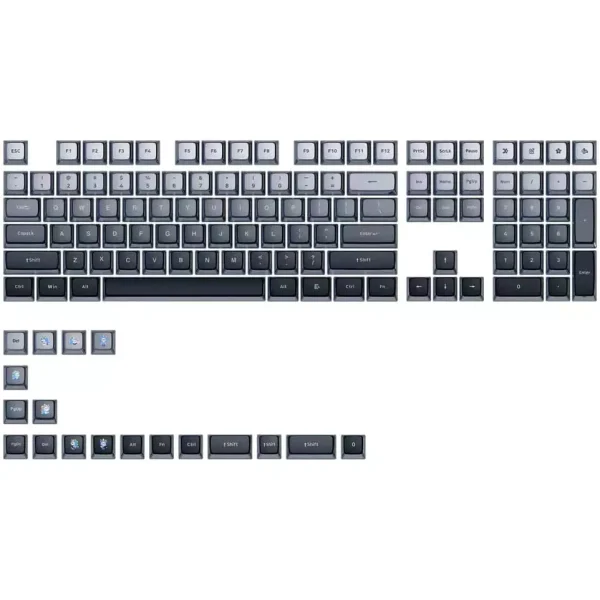 Skyloong GK7 PBT Translucent Keycaps Compatible with 60%65%75%80%96%100% Keyboard Layout (Twilight)