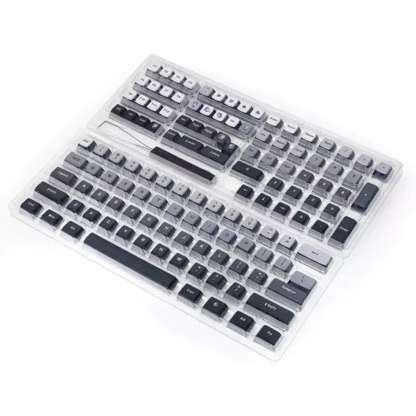Skyloong GK7 PBT Translucent Keycaps Compatible with 60%65%75%80%96%100% Keyboard Layout (Twilight)