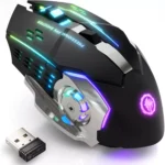 T2 Wireless Gaming Mouse, Silent Clicks, 1600 DPI