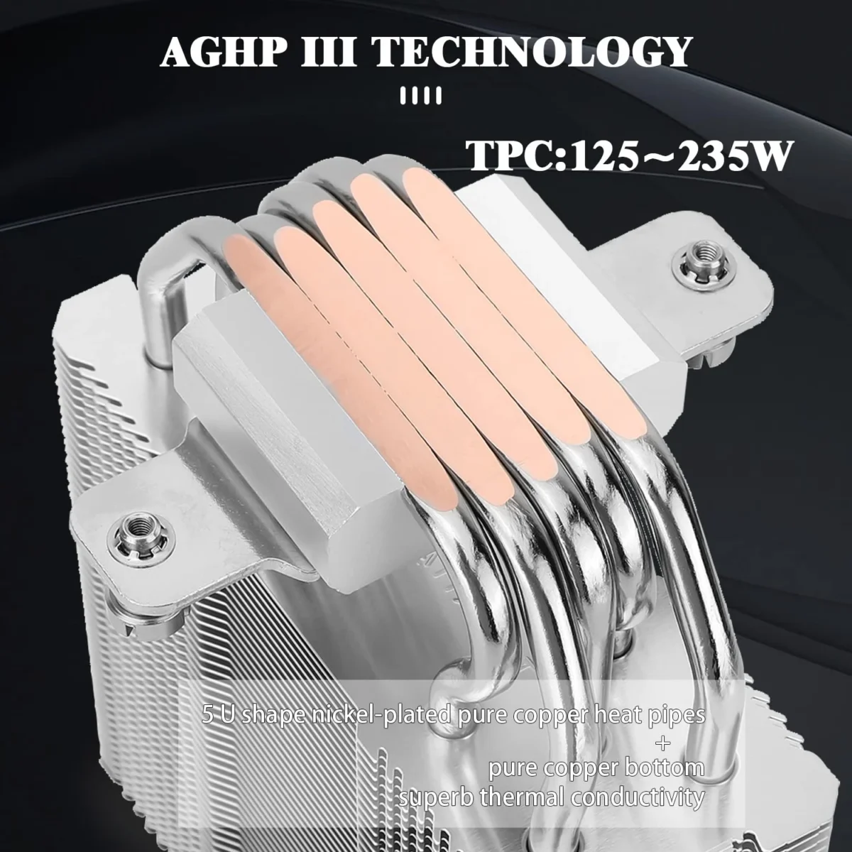 Thermalright AK120 SE Assassin King 120 ARGB CPU Air Cooler, 5 Heatpipes, AMD AM4/AM5/Intel LGA1700/1150/1151/1200