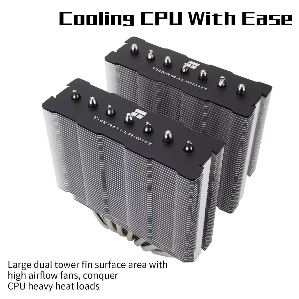 Thermalright Phantom Spirit 120SE ARGB CPU Cooler Double Towers, 7 Heat Pipes, Double PWM Fans, Intel 1700/1200/1150/1151&AMD:AM4/AM5