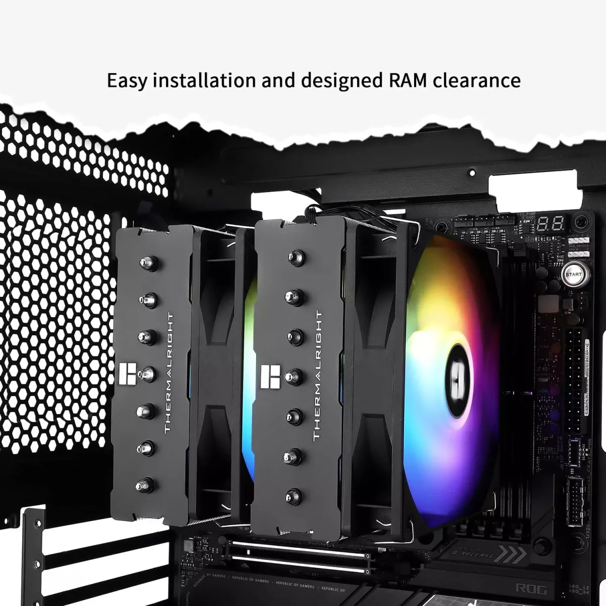 Thermalright Phantom Spirit 120SE ARGB CPU Cooler Double Towers, 7 Heat Pipes, Double PWM Fans, Intel 1700/1200/1150/1151&AMD:AM4/AM5