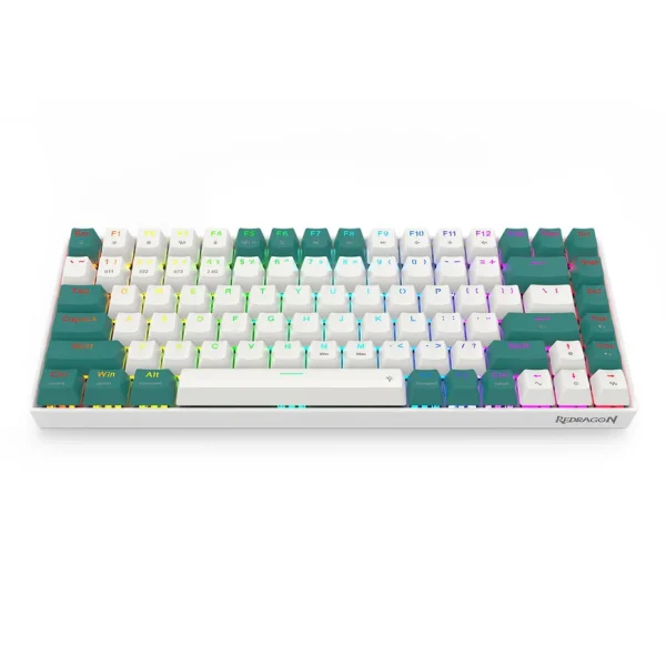 Redragon K678 Pro Singed 82% Wireless RGB Mechanical Keyboard, BT/2.4Ghz/Wired 3-Mode Red Switch