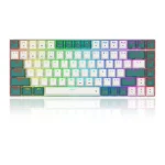 Redragon K678 Pro Singed 82% Wireless RGB Mechanical Keyboard, BT/2.4Ghz/Wired 3-Mode Red Switch