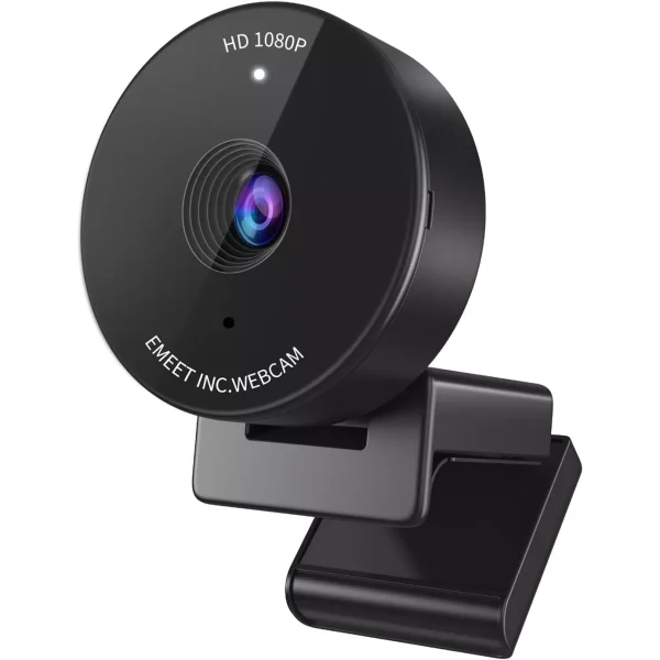 EMEET C950 FHD 1080P Ultra Compact Webcam with Noise-Canceling Mic & Physical Privacy Cover , Auto Light Correction, 70°View