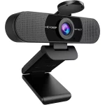 EMEET C960 1080P Webcam with 2 Noise Reduction Microphone, 90°FOV, with Privacy Cover