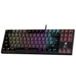FANTECH ATOM MK876 V2 TKL RGB Mechanical Gaming Keyboard - Hot-Swappable BLUE Switch (Black)
