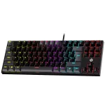 FANTECH ATOM MK876 V2 TKL RGB Mechanical Gaming Keyboard - Hot-Swappable BLUE Switch (Black)