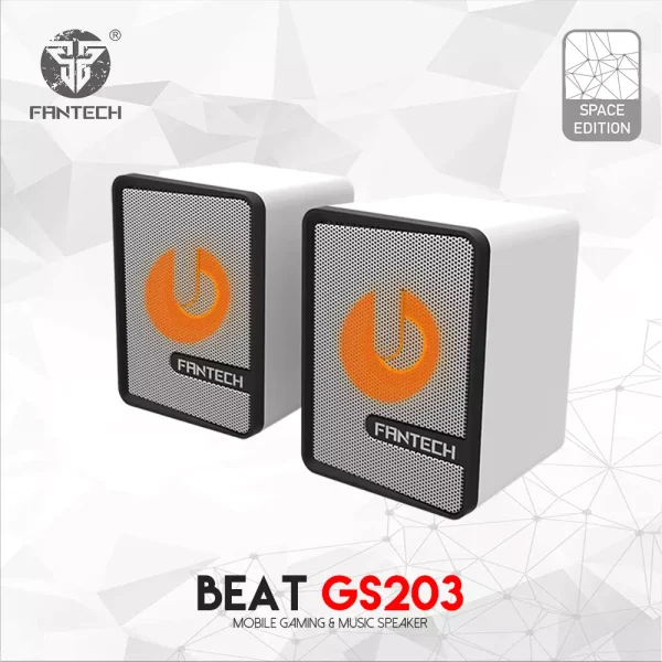 FANTECH GS203 BEAT PC Speakers (White)