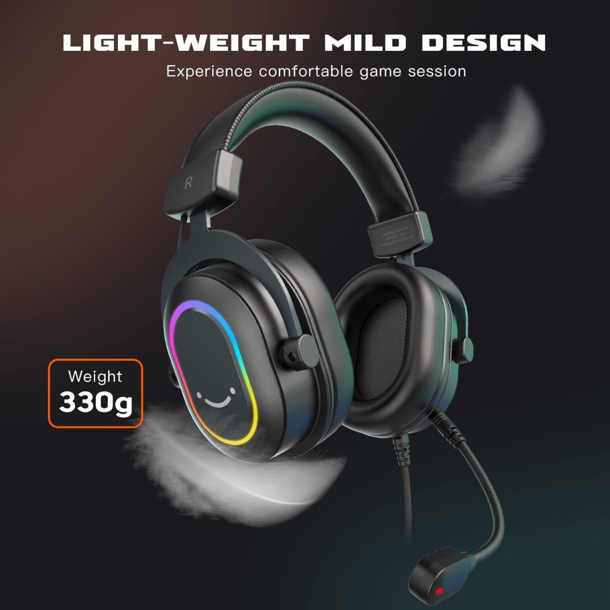 FIFINE H6 AmpliGame USB Gaming Headset - 7.1 Surround Sound with EQ Mode