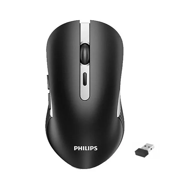 Philips M525 Rechargeable Wireless Mouse - Optical Sensor 1600 DPI - Silent Clicks