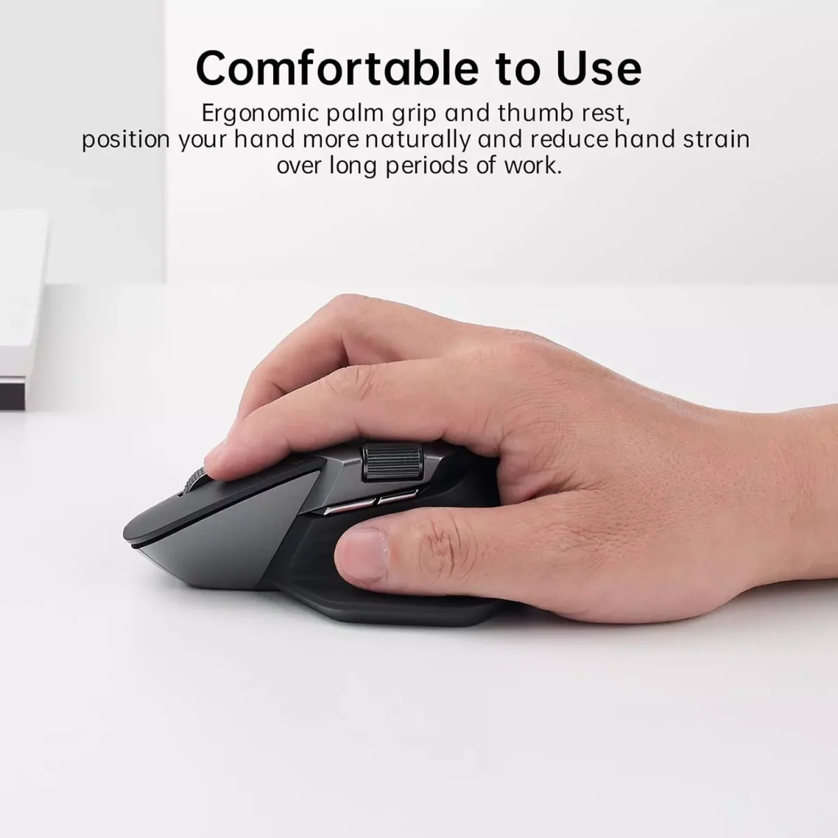 Rapoo MT760 Wireless Mouse, Bluetooth 5.0 and 2.4G Up to 4 Devices, 11 Programmable Buttons 4000 DPI