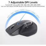 Rapoo MT760 Wireless Mouse, Bluetooth 5.0 and 2.4G Up to 4 Devices, 11 Programmable Buttons 4000 DPI