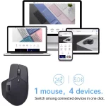 Rapoo MT760 Wireless Mouse, Bluetooth 5.0 and 2.4G Up to 4 Devices, 11 Programmable Buttons 4000 DPI