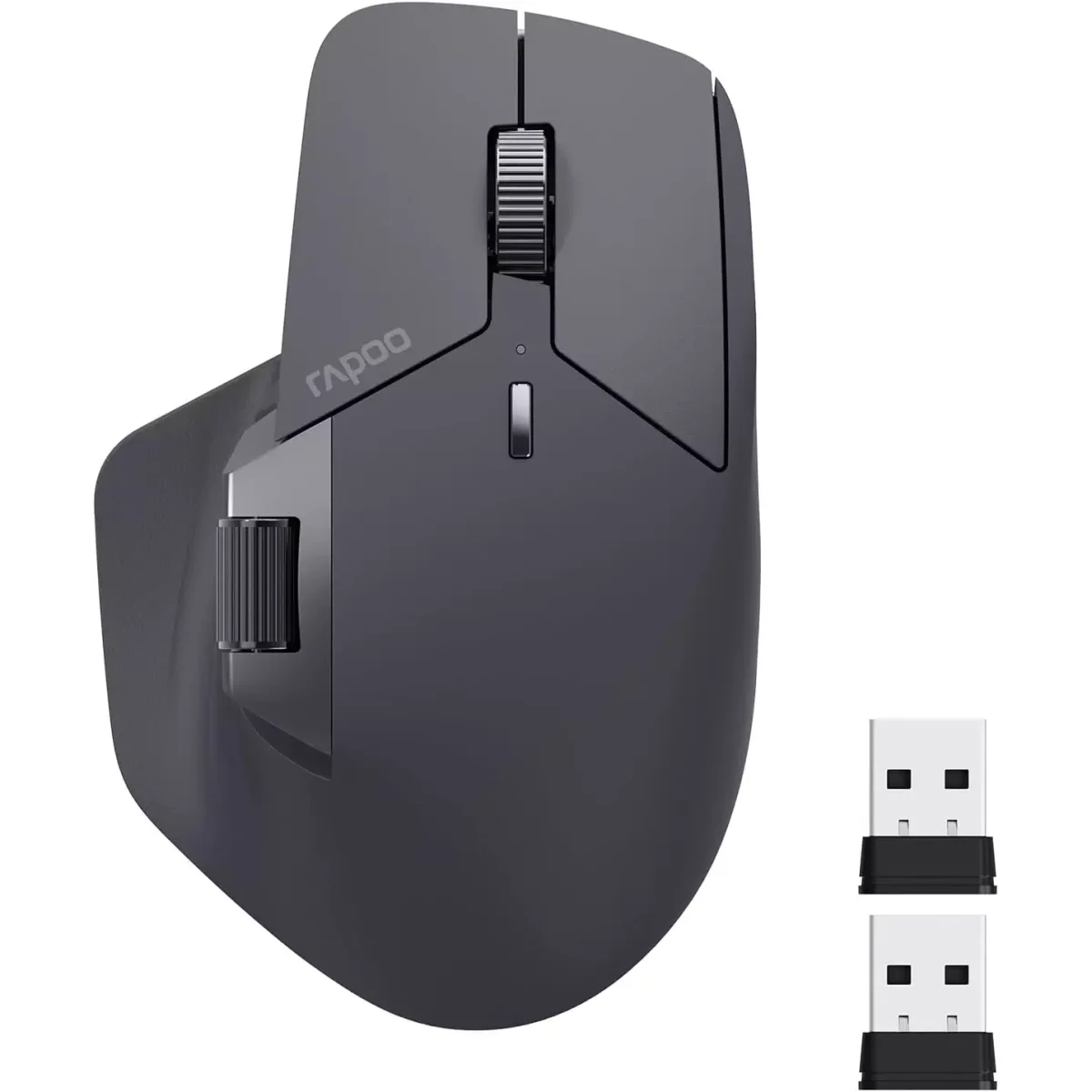 Rapoo MT760 Wireless Mouse, Bluetooth 5.0 and 2.4G Up to 4 Devices, 11 Programmable Buttons 4000 DPI