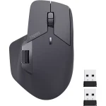 Rapoo MT760 Wireless Mouse, Bluetooth 5.0 and 2.4G Up to 4 Devices, 11 Programmable Buttons 4000 DPI