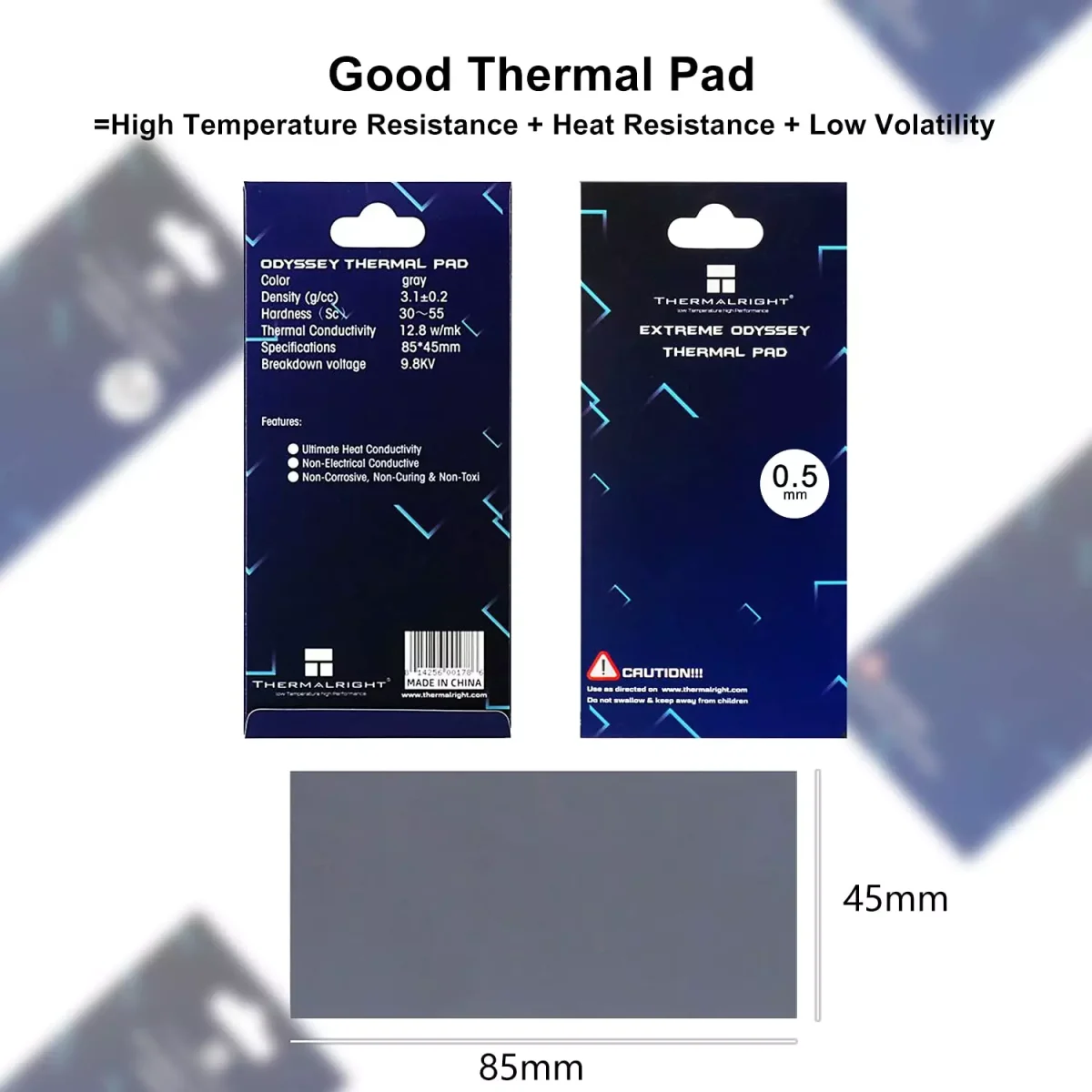 Thermalright Extreme Odyssey Thermal Pad 0.5mm 12.8 W/mK, 85x45x0.5mm